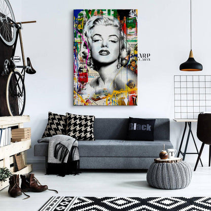Banksy Marilyn Monroe Canvas Wall Art - SharpWallArts