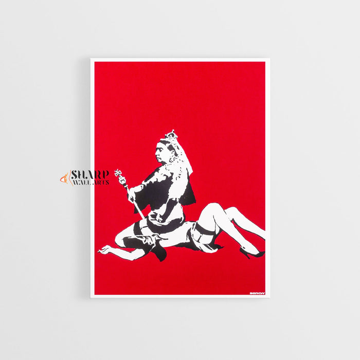 Banksy Queen Victoria Canvas Wall Art