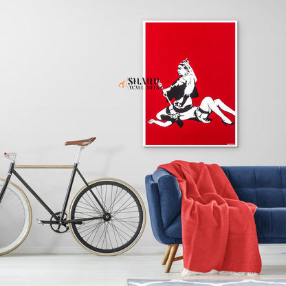 Banksy Queen Victoria Canvas Wall Art