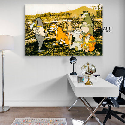 Banksy Save or Delete Greenpeace Canvas Wall Art