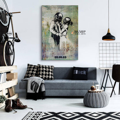 Banksy Think Tank Canvas Wall Art - SharpWallArts