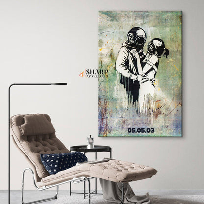 Banksy Think Tank Canvas Wall Art - SharpWallArts