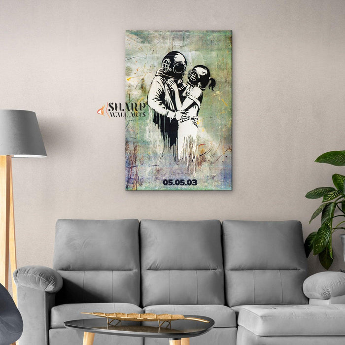Banksy Think Tank Canvas Wall Art - SharpWallArts