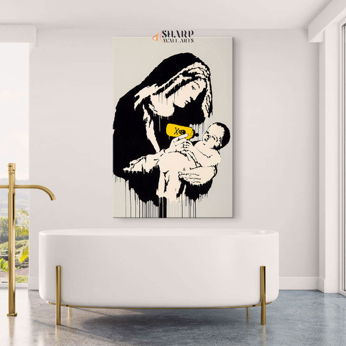 Banksy Toxic Mary Canvas Wall Art