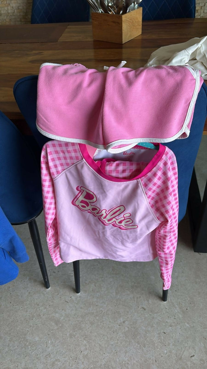 Barbie shorts and T-shirt set for girls featuring a comfortable fit, playful design, soft fabric, and coordinated outfit for casual wear, playtime, and outings.