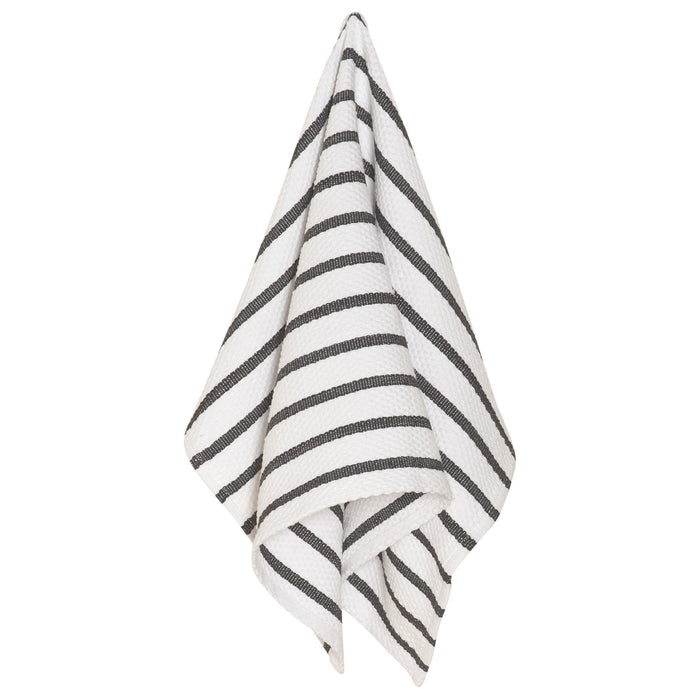 Basketweave Black Dishtowel
