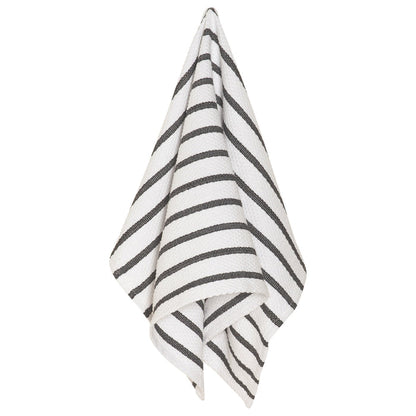 Basketweave Black Dishtowel