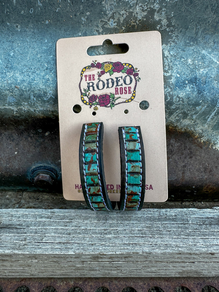 Beaded Vera Hoop Earrings Large