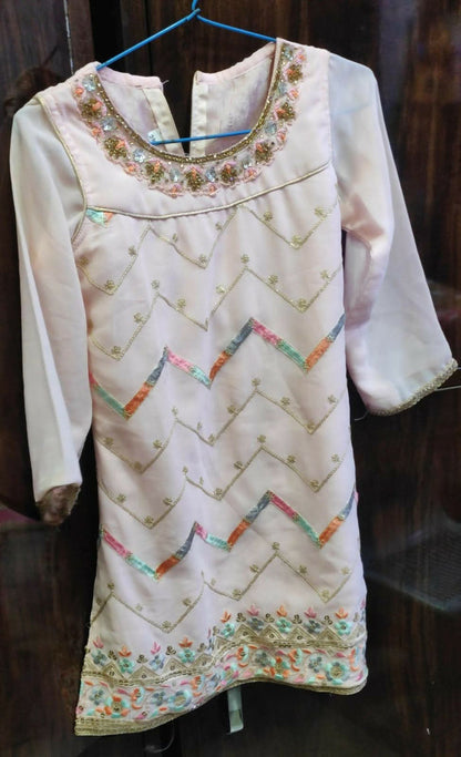 Dress your little one in elegance with our Beautiful Ethnic Wear Suit (Sharara Set), perfect for special occasions and celebrations.