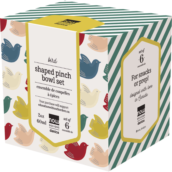 Bird Pinch Bowl Set of 6