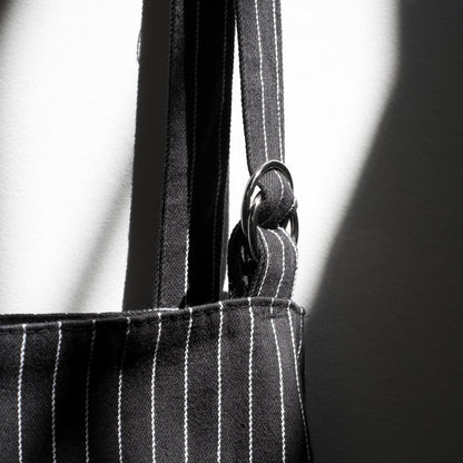 Black Pinstripe Oversized Mighty Apron