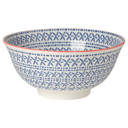 Blue Cross Stamped Bowl 6 inch