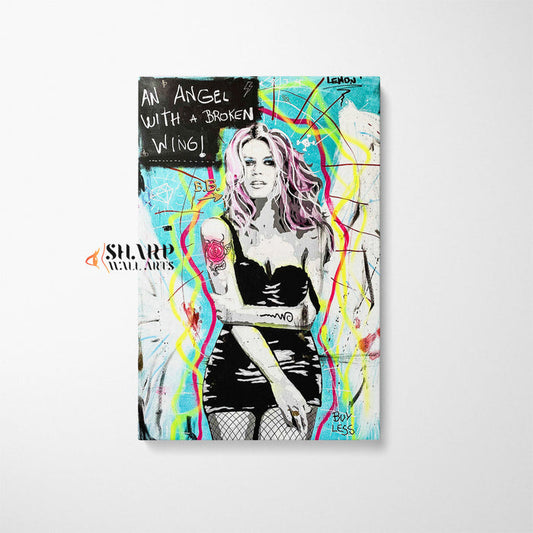 Brigitte Bardot Angel Canvas Wall Art