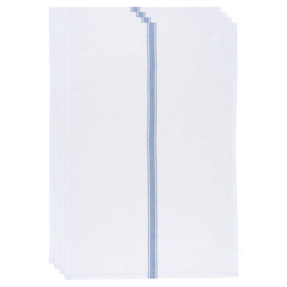 Brooklyn Stripe Delft Blue Dishtowels Set of 4