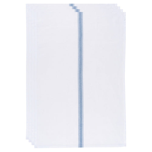 Brooklyn Stripe Delft Blue Dishtowels Set of 4