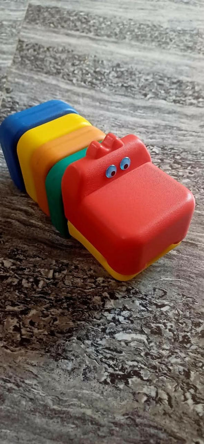 High-quality plastic Building Game featuring crocodile and giraffe designs, enhancing creativity and fine motor skills in children.