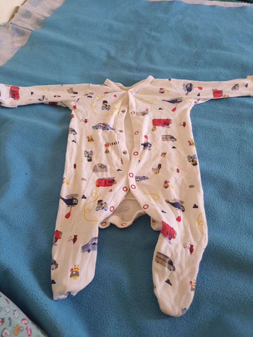 Car Print Romper Pink Colour For 6-9 Months Baby - PyaraBaby