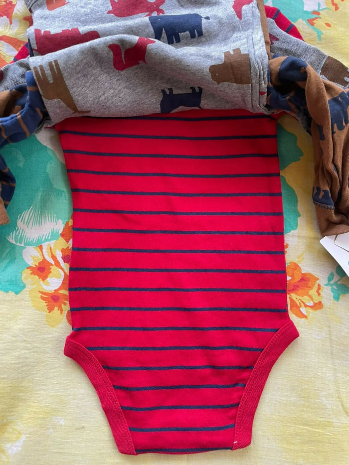CARTER'S Baby 4-Pack Long-Sleeve Original Bodysuits Solids - PyaraBaby