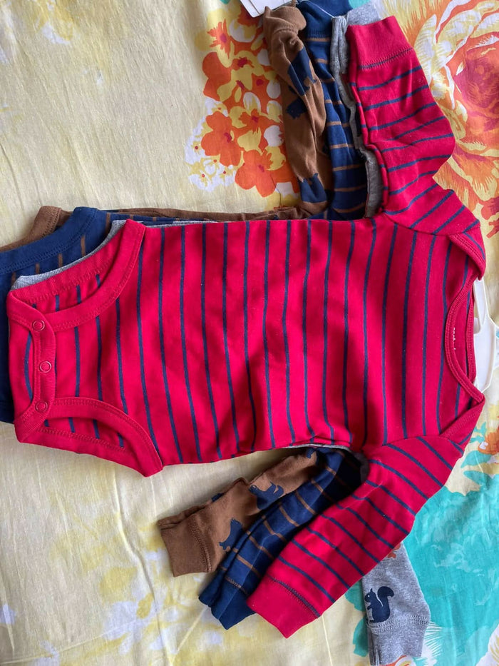 CARTER'S Baby 4-Pack Long-Sleeve Original Bodysuits Solids - PyaraBaby