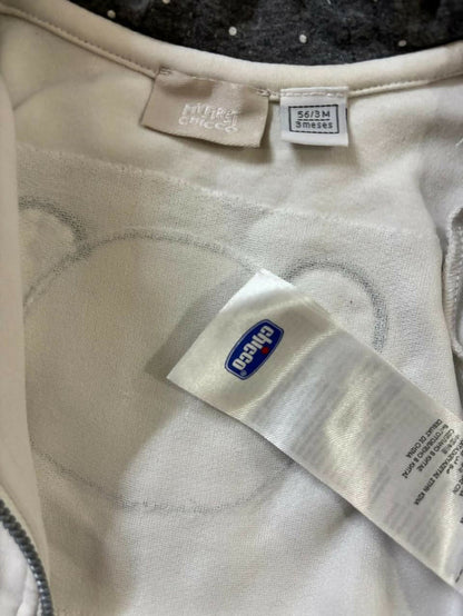 CHICCO Off White Embellished Jacket with Ruffles – Stylish & Comfortable Occasion Wear for Babies
