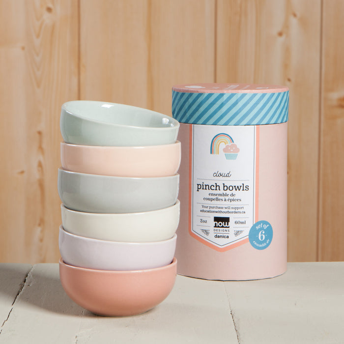 Cloud Pinch Bowls Set of 6