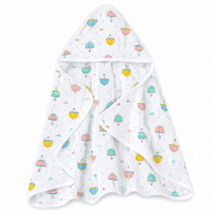 Muslin Cotton Hooded Towel | 70X70 Cm | Single Layer Towel