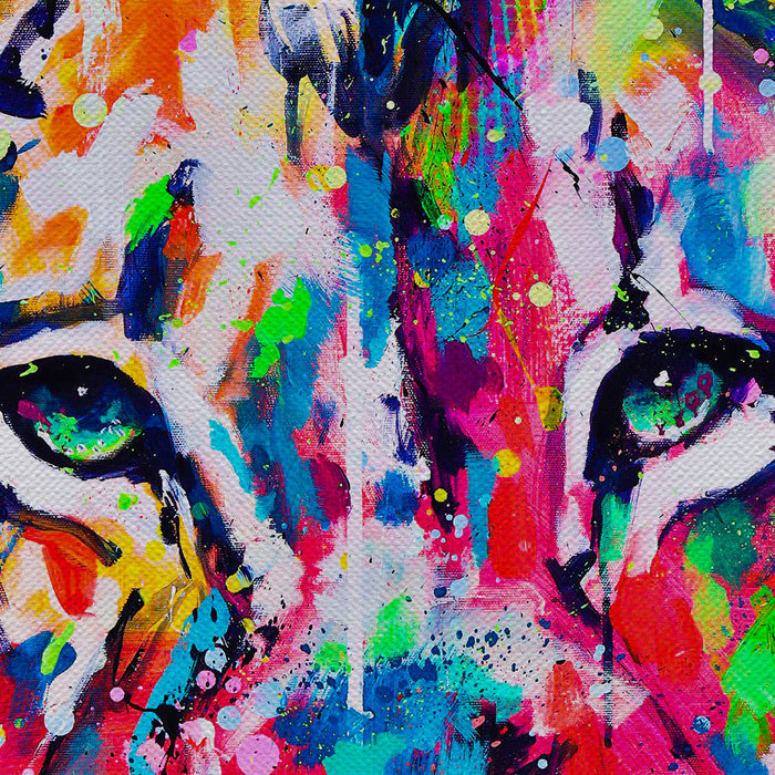 Colorful Lion Graffiti Canvas Wall Art