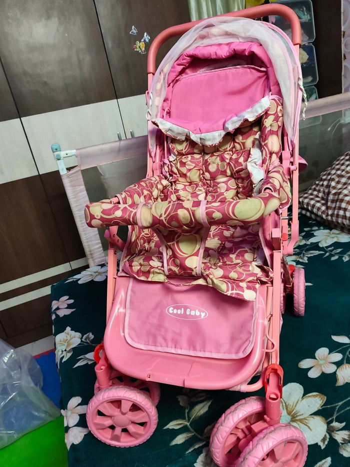 COOL BABY stroller, pram for baby India, lightweight baby stroller, foldable travel pram, comfortable newborn stroller