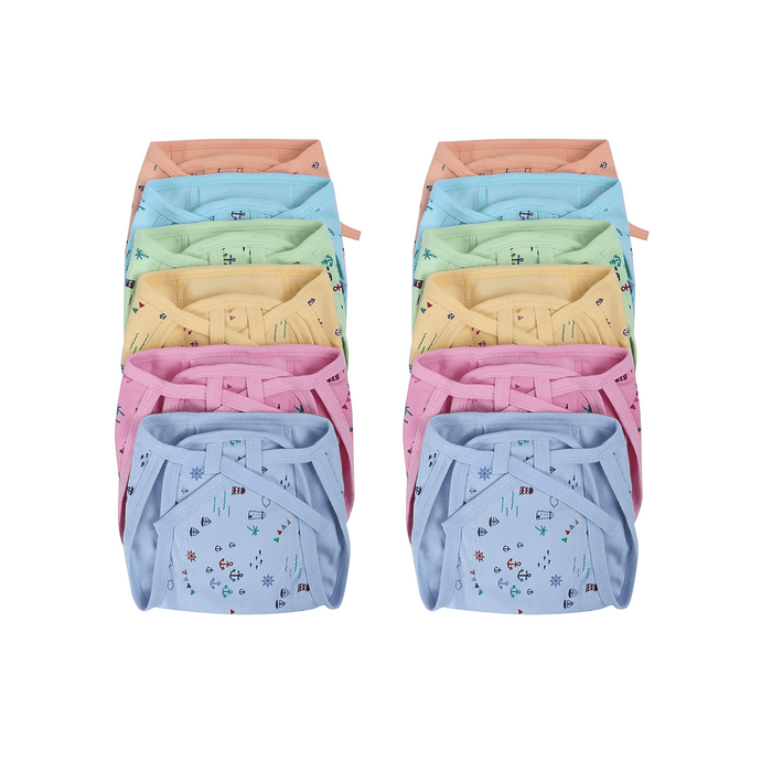 Cotton Diapers/Nappies for New Born ( Pack of 12 )