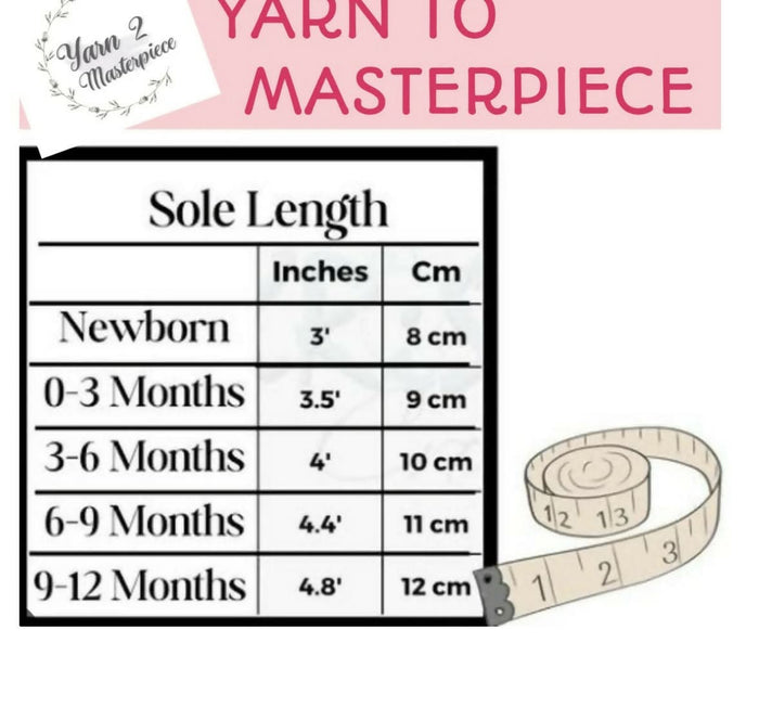 Crochet baby girl shoes