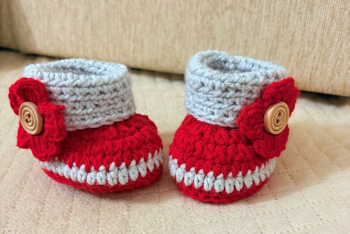 Crochet Beanie and Bootie Set