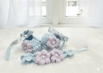 Crochet Booties and Headband Set!