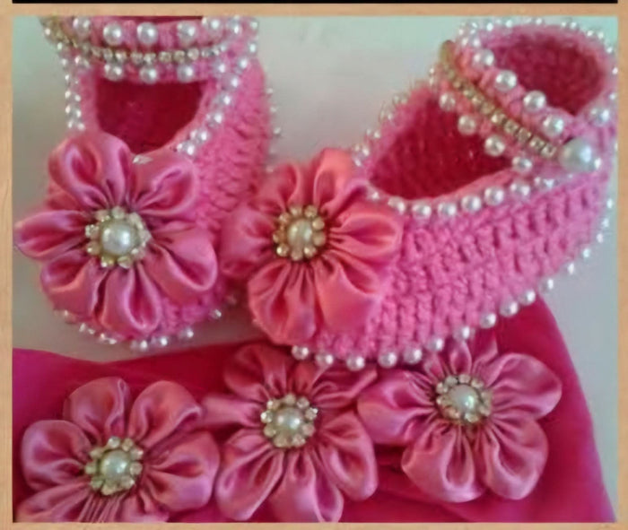 Crochet booties