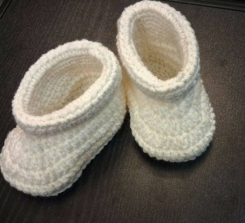 Crochet booties