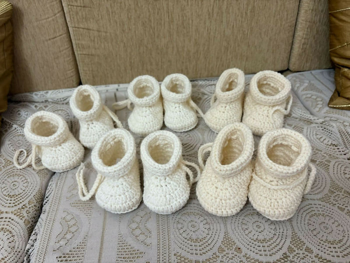 Crochet booties