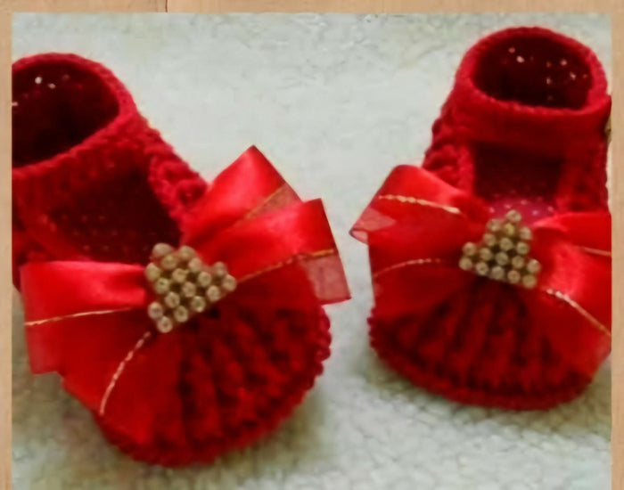 Crochet booties