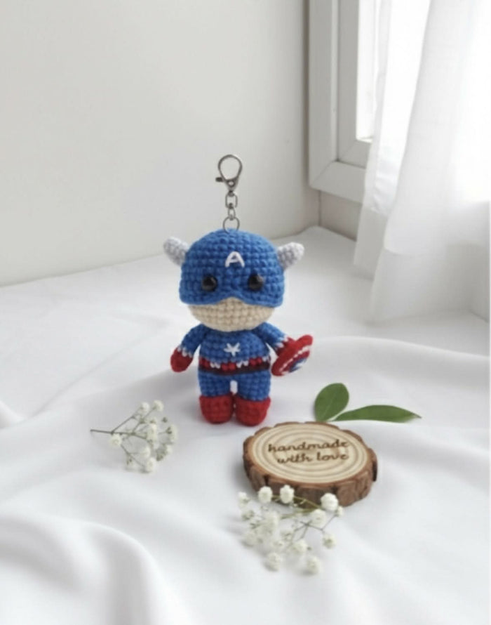 Crochet cartoon Keychains
