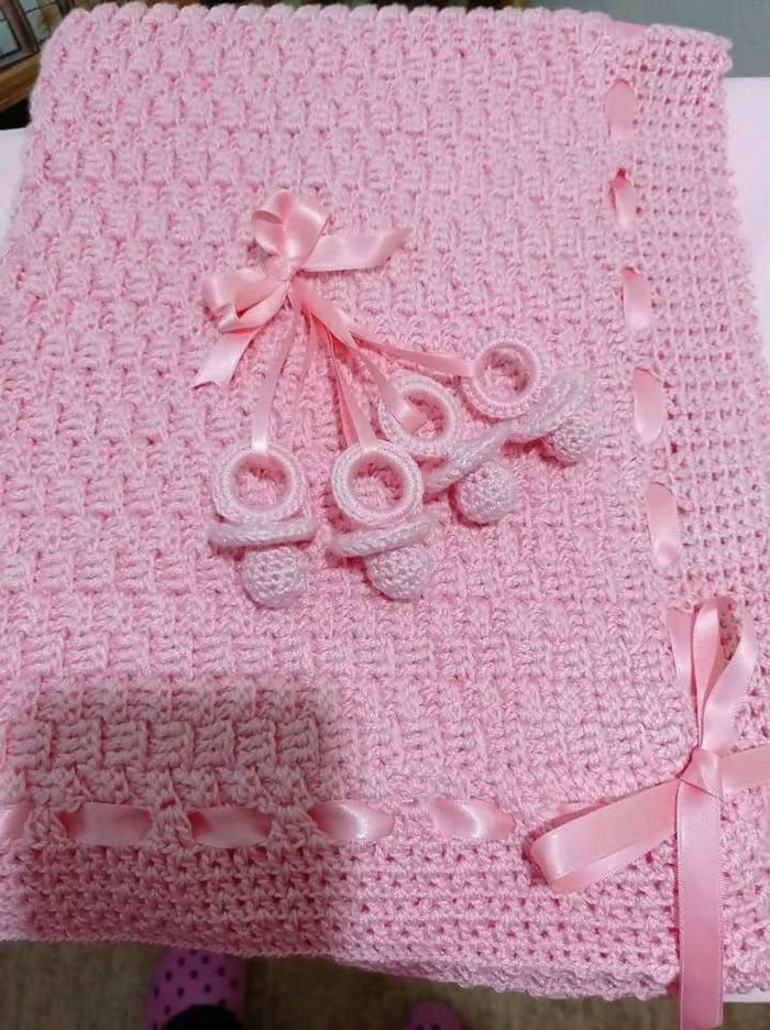 Crochet Handmade baby blankets (multiple designs available)