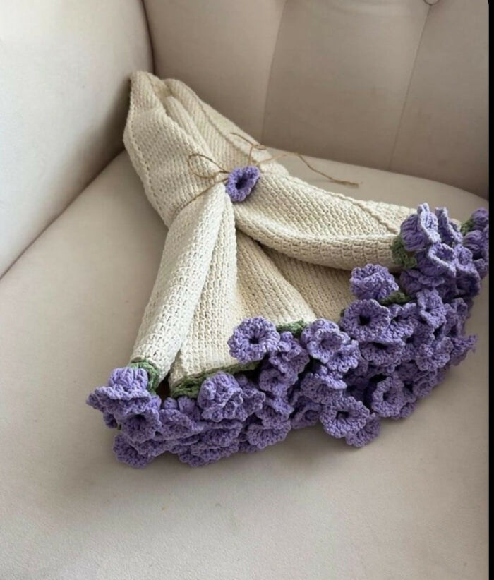 Crochet Lily Of The Valley Flower Blanket