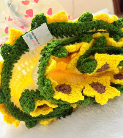 Crochet Sunflower Blanket or Table Mat – Handmade, Soft & Beautiful