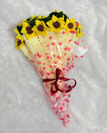 Crochet Sunflower Blanket or Table Mat – Handmade, Soft & Beautiful