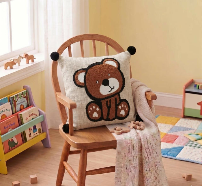 CUDDLE KIDS Hand-Stitched Throw Cushion Covers (Set of 2)