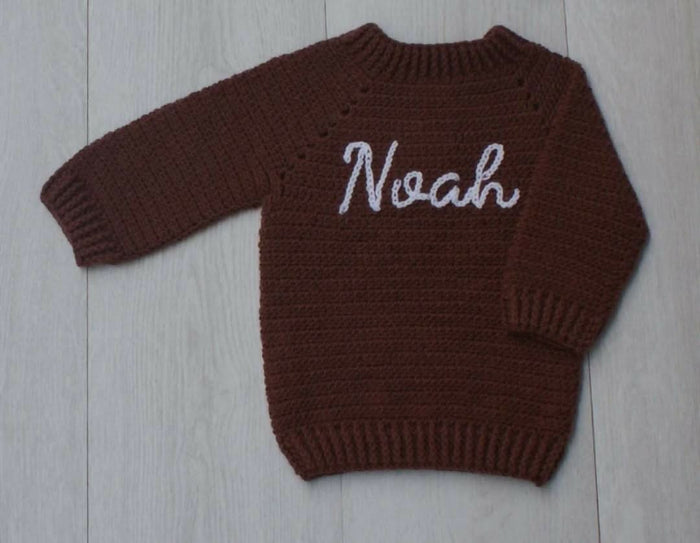 Shop now for the Customised Child Safe Acrylic Yarn Full Sleeves Woollen T-Shirt for Baby, offering warmth, comfort, and personalized style for your little one!