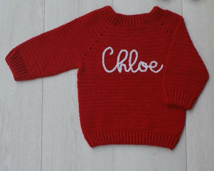 Shop now for the Customised Child Safe Acrylic Yarn Full Sleeves Woollen T-Shirt for Baby, offering warmth, comfort, and personalized style for your little one!