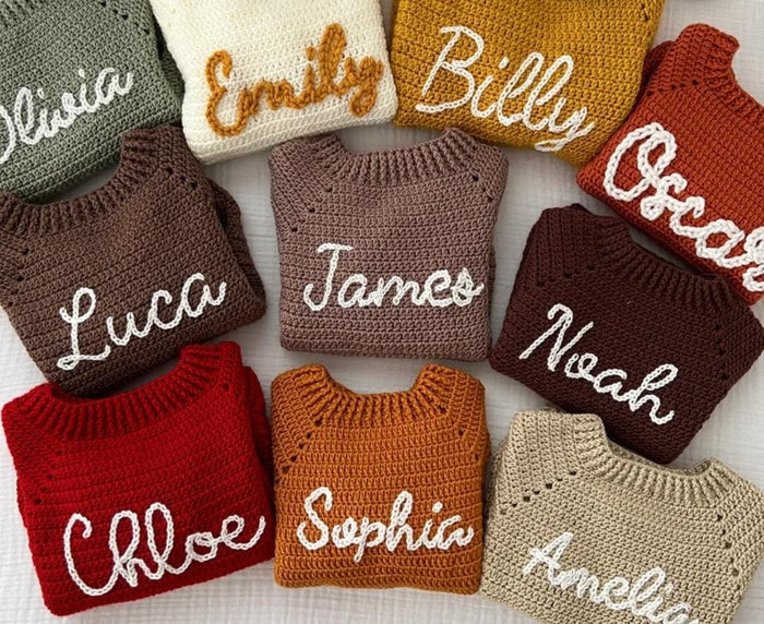 Shop now for the Customised Child Safe Acrylic Yarn Full Sleeves Woollen T-Shirt for Baby, offering warmth, comfort, and personalized style for your little one!