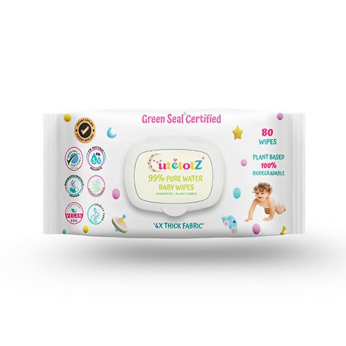 CUTETOTZ ® Premium Organic Baby Wet Wipes | Green Seal® Certified