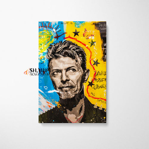 David Bowie Rockstar Pop Canvas Wall Art