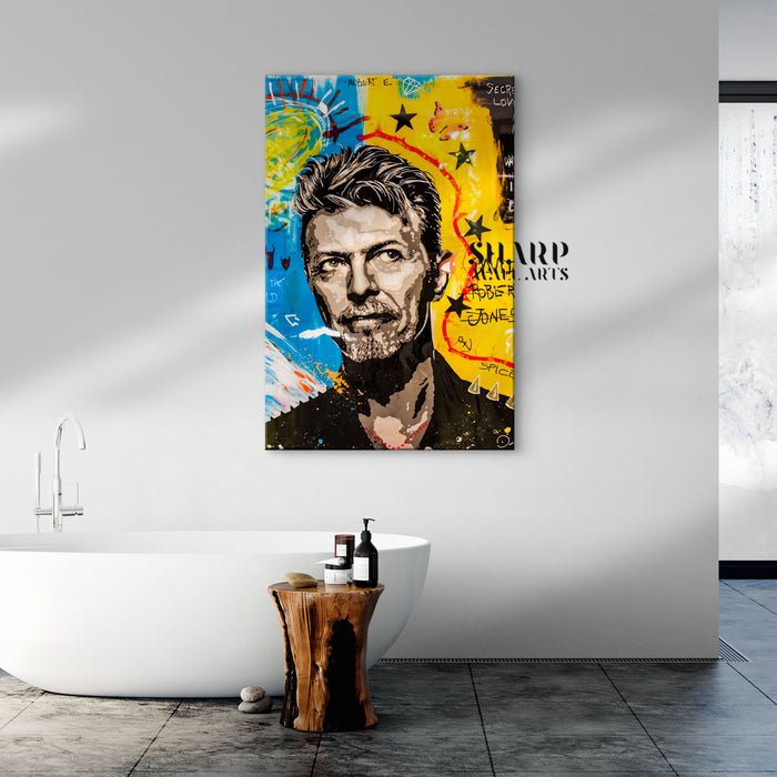 David Bowie Rockstar Pop Canvas Wall Art