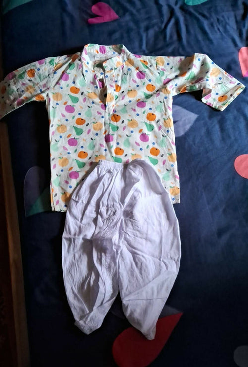 Traditional Dhoti Kurta Set for Baby: Comfortable and stylish attire for special occasions and festivals.
