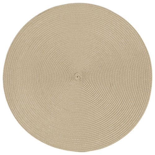 Disko Light Taupe Round Placemat